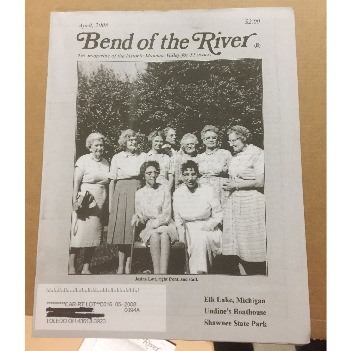 BEND OF THE RIVER Magazine Historic Maumee Valley  April 2008 Issue