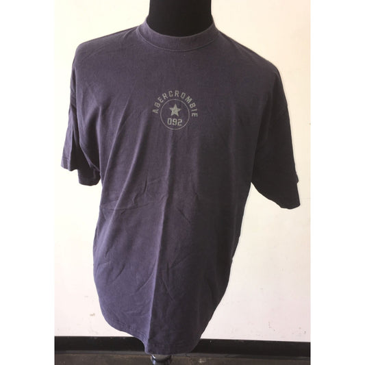 Men's Abercrombie & Fitch Size Large Navy Blue Tee Shirt