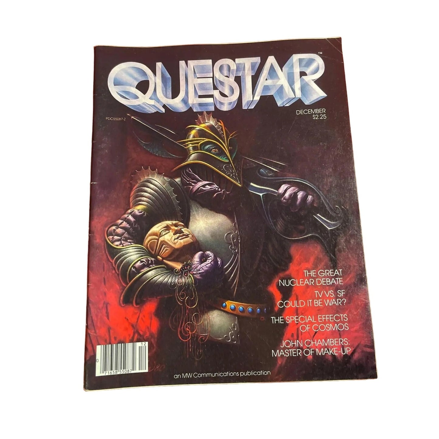 Vintage 1980 Questar Science Fiction/Fantasy Adventure Magazines (4)