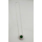 Brilliantly Beautiful 2.40ct Lab Created Emerald Halo Pendant - Sterling Silver