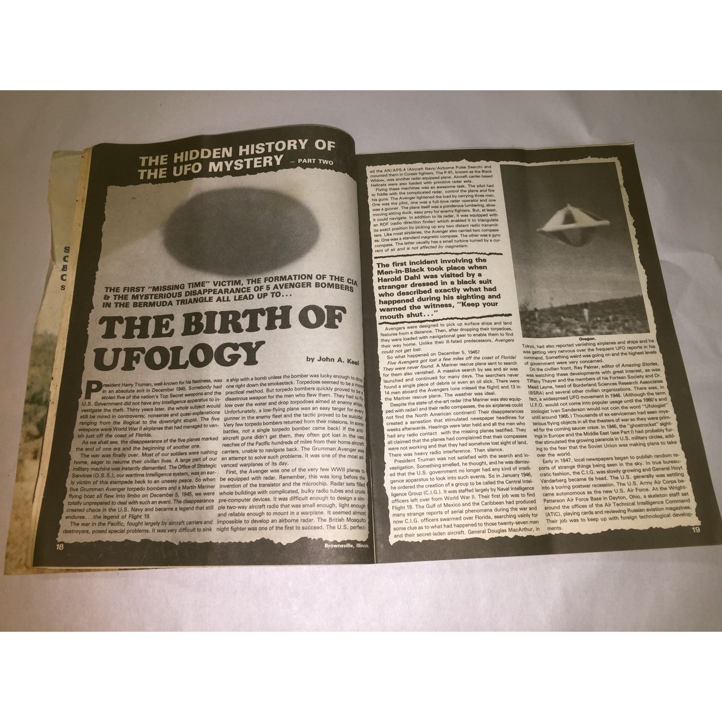 Vintage Sept. 1988 UFO UNIVERSE Magazine