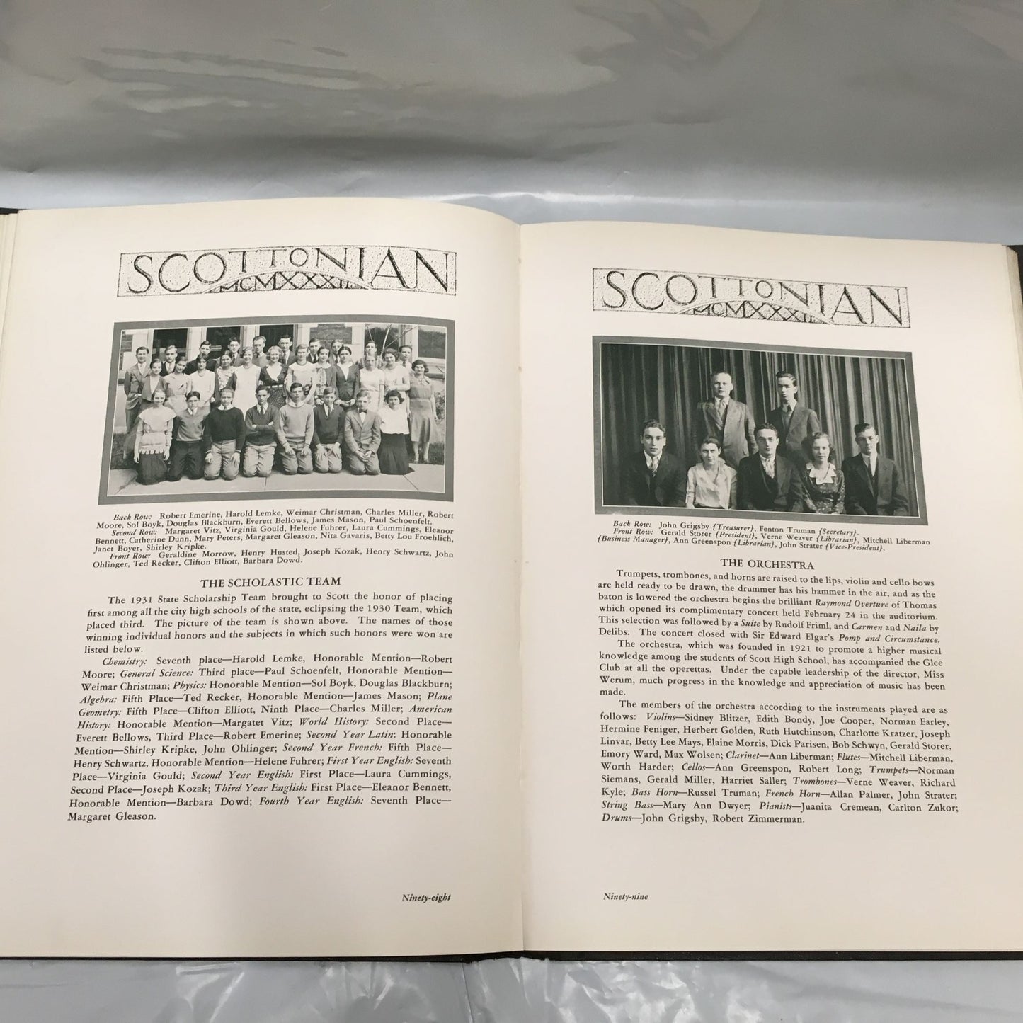 Vintage SCOTTONIAN 1932 Volume XIX Jesup W. Scott High School Toledo, OH Yearbook