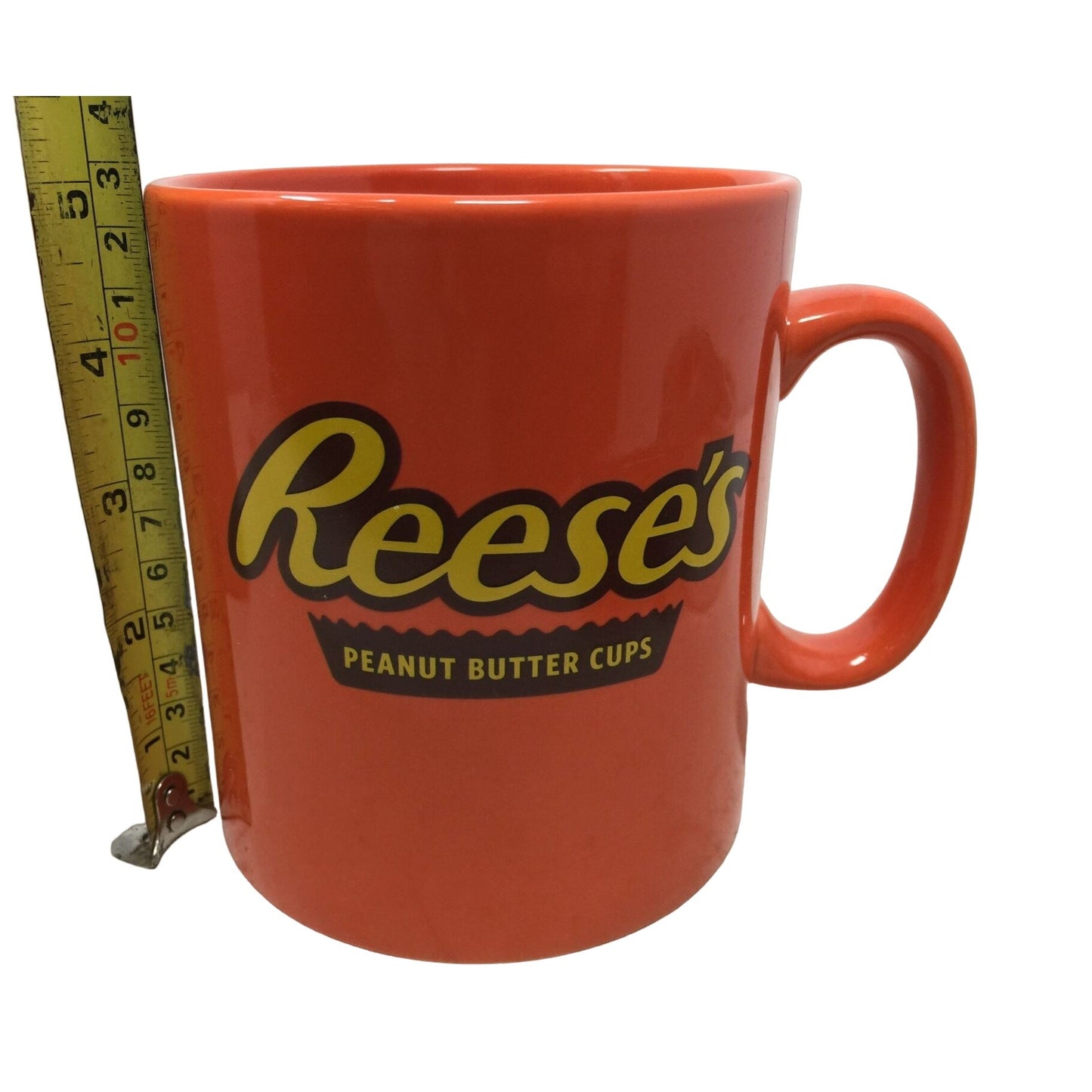 Reese's Milk Chocolate Peanut Butter Cup Over Sized Orange Coffee Mug