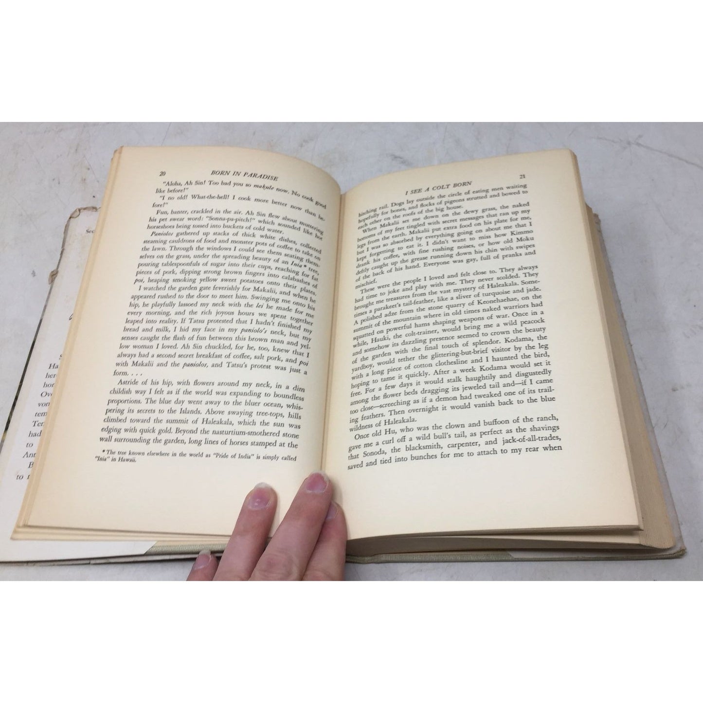 collectible copy of the book Born in Paradise by Armine Von Tempski unbranded  A+ Stuff Books