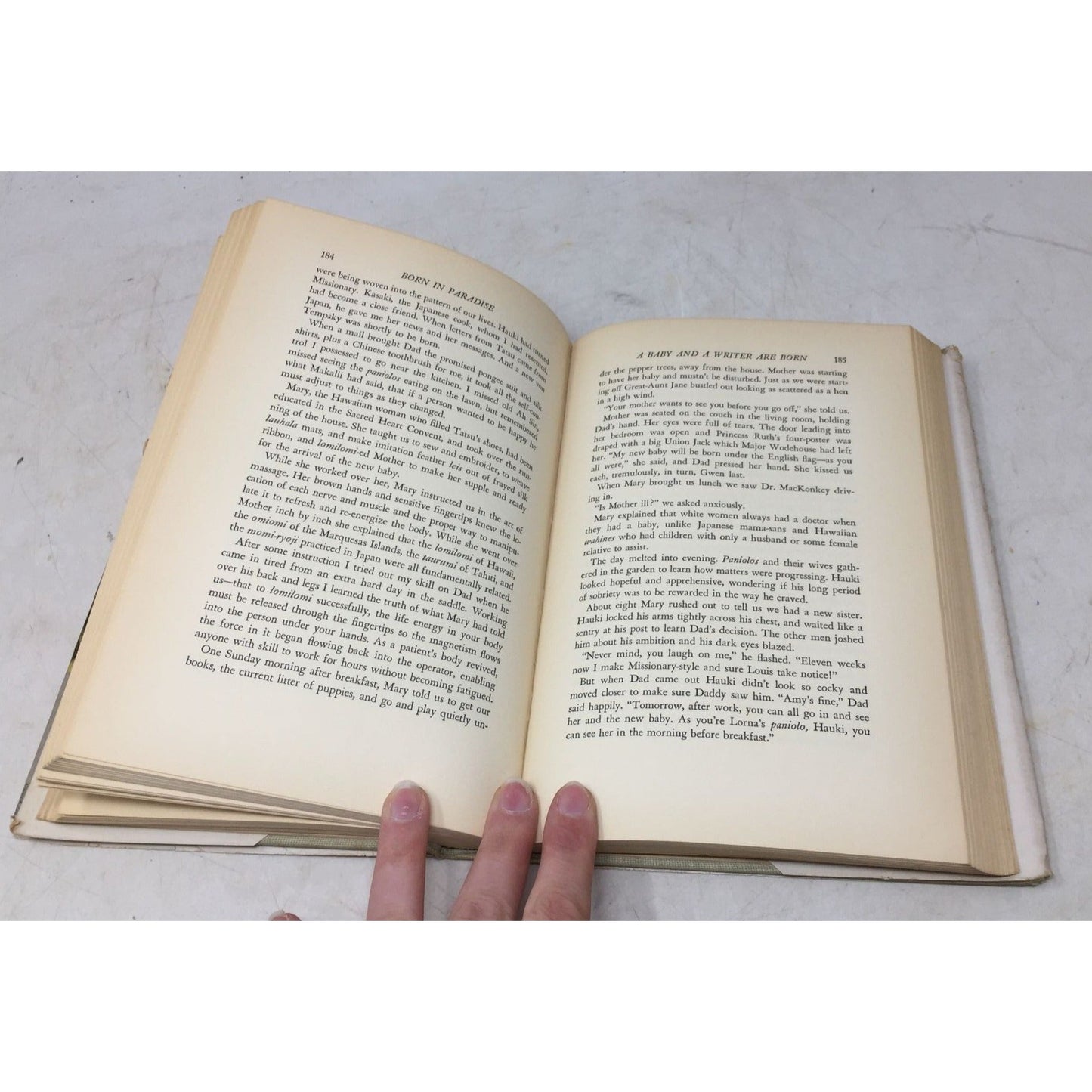 collectible copy of the book Born in Paradise by Armine Von Tempski unbranded  A+ Stuff Books