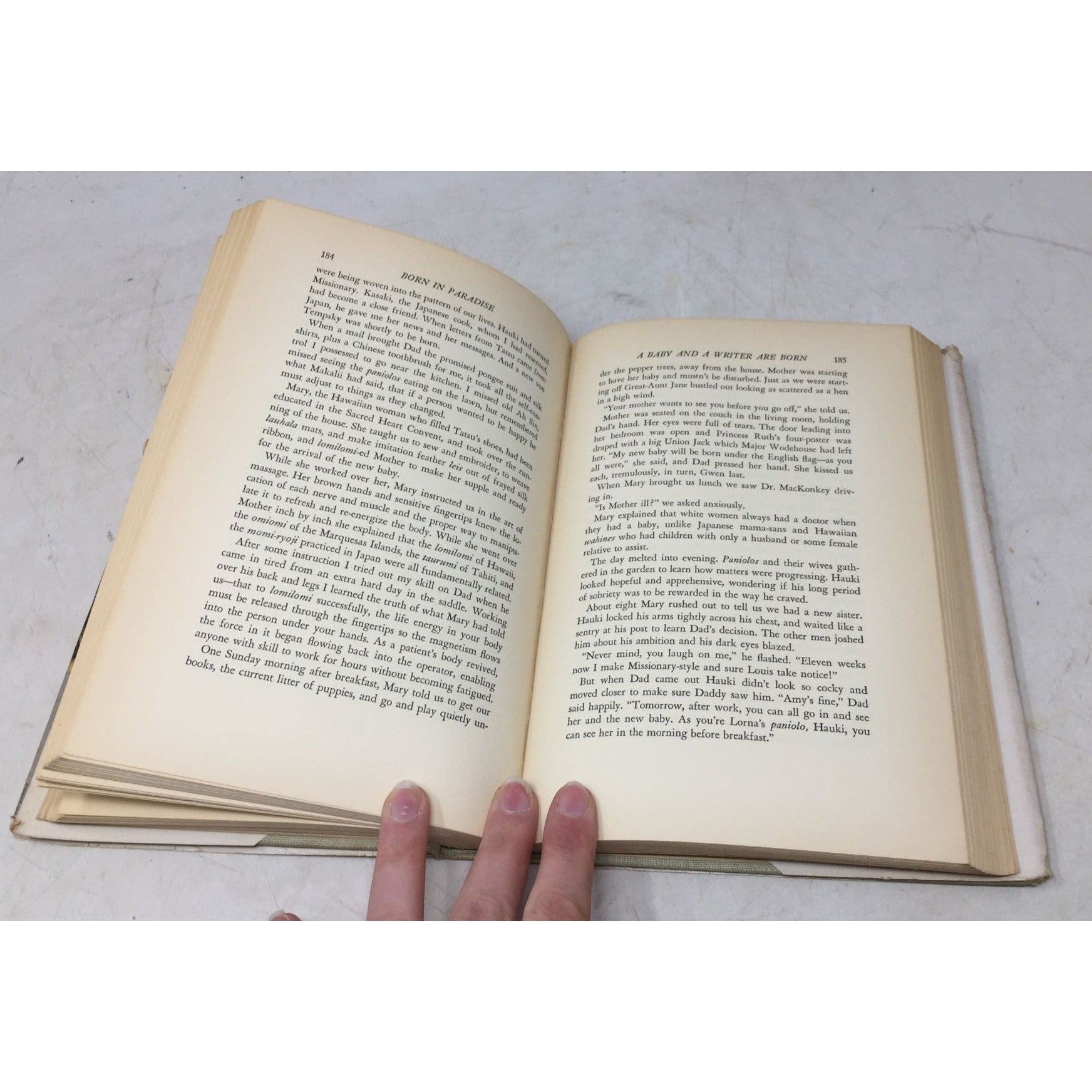 collectible copy of the book Born in Paradise by Armine Von Tempski unbranded  A+ Stuff Books