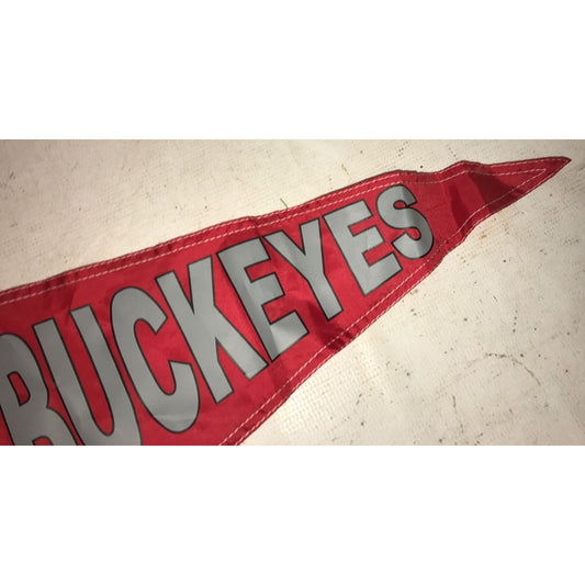OHIO STATE BUCKEYES SPORTS PENNANT FLAG- About 29" by 12"