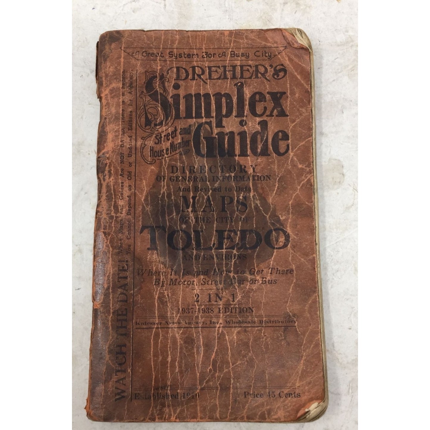 Dreher's Simplex Street and House Number Guide of the city of Toledo Directory of General Info