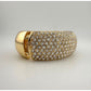 Wide Rhinestone Bangle Bracelet