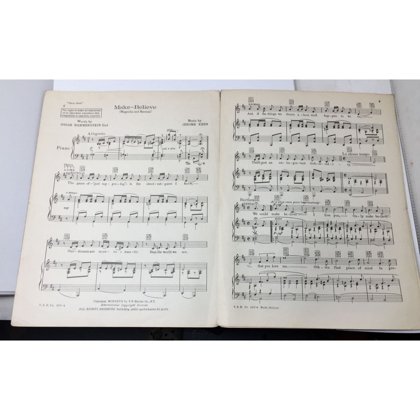 Vintage 1927 Sheet Music for the Musical Show Boat A+ Stuff  A+ Stuff SHEET MUSIC