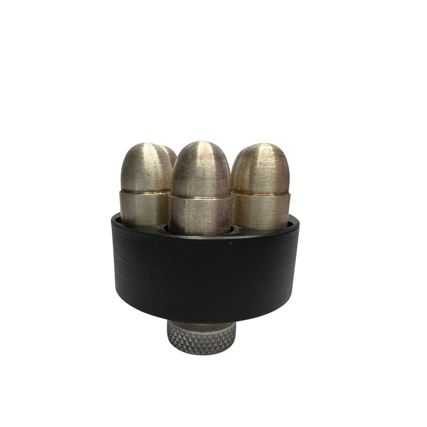 Six 1 Ounce .999 Pure Silver Bullets in Revolver Speedloader (for decoration only)