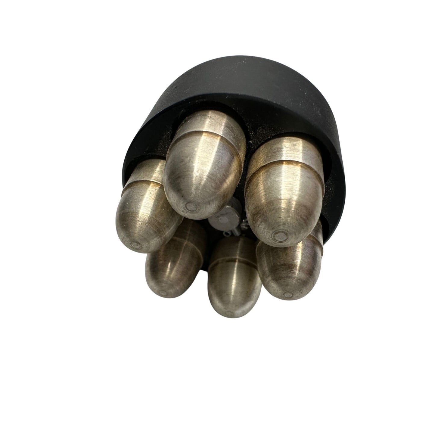 Six 1 Ounce .999 Pure Silver Bullets in Revolver Speedloader (for decoration only)