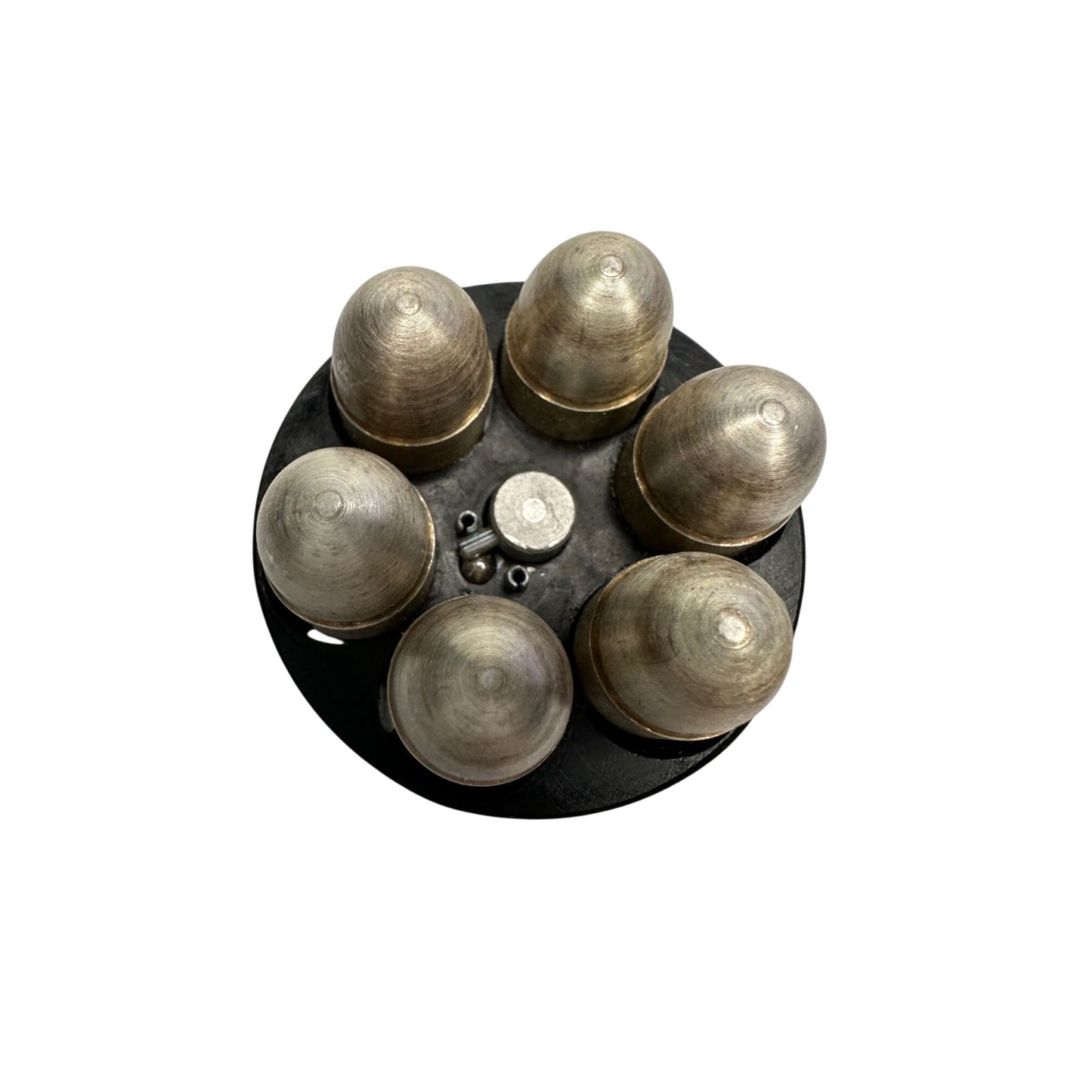 Six 1 Ounce .999 Pure Silver Bullets in Revolver Speedloader (for decoration only)