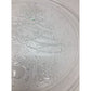 Vintage Round Clear Glass Christmas Tree Holiday Plate/Platter