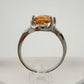 Princess Cut 2.02 Ct Imperial Topaz Ring Size Size 7