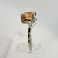 Princess Cut 2.02 Ct Imperial Topaz Ring Size Size 7