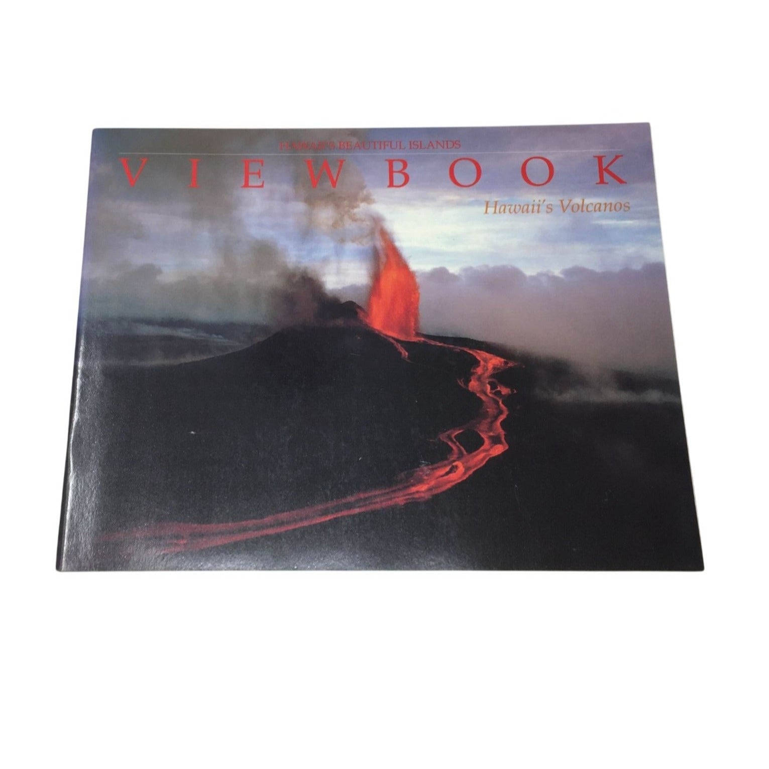 pictorial book titled Viewbook Hawaii's Volcanos by Douglas Peebles A+ Stuff  A+ Stuff Books
