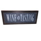 WINE TASTING Framed Wooden SIGN (Hang or Sit) Decor 19x7.5x2.5 --
