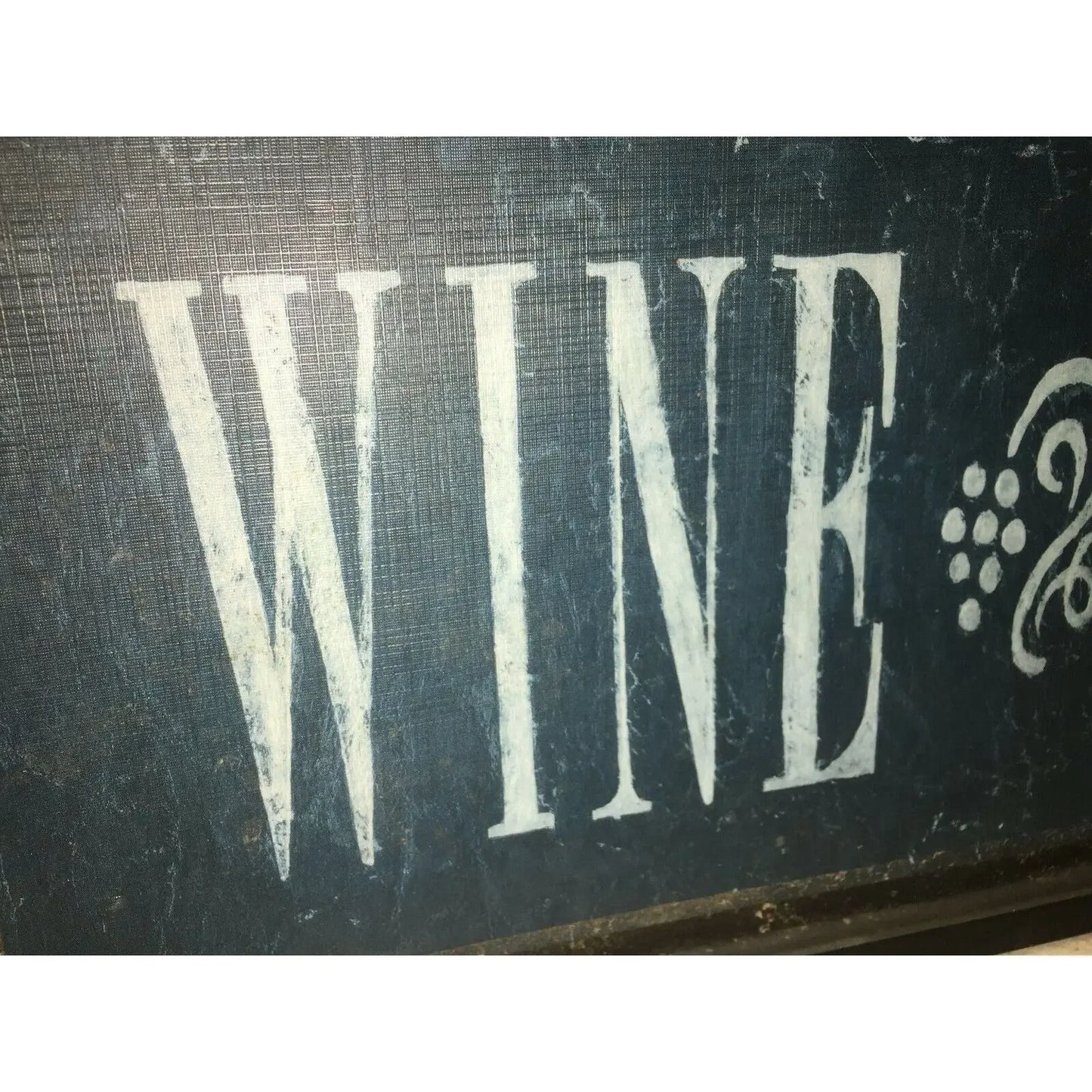 WINE TASTING Framed Wooden SIGN (Hang or Sit) Decor 19x7.5x2.5 --