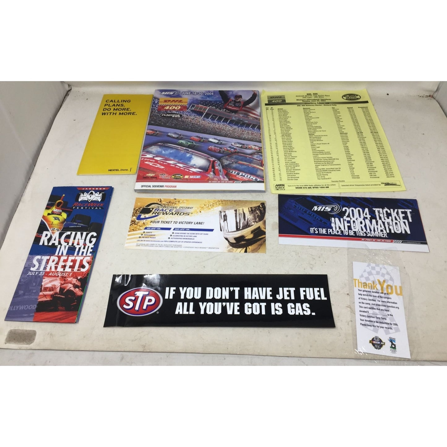 Official Souvenir Program NASCAR Michigan Int'l Speedway DHL 400 June 2004