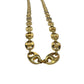 Givenchy Puffed Anchor Mariner 21" Chain Necklace w 4 Rhinestoned Links