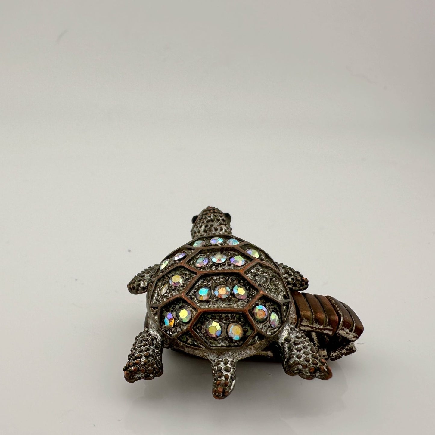 Vintage Costume Jewelry  Owl, Dolphin and Turtle Rhinestone Animal Rings (missing Stones)