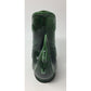 Vintage Green Ceramic Fish Pitcher/Vase- Made In Japan (about 7'' tall)