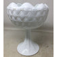 Vintage Indiana Glass Milk Glass Pedestal Oversized Footed Bowl