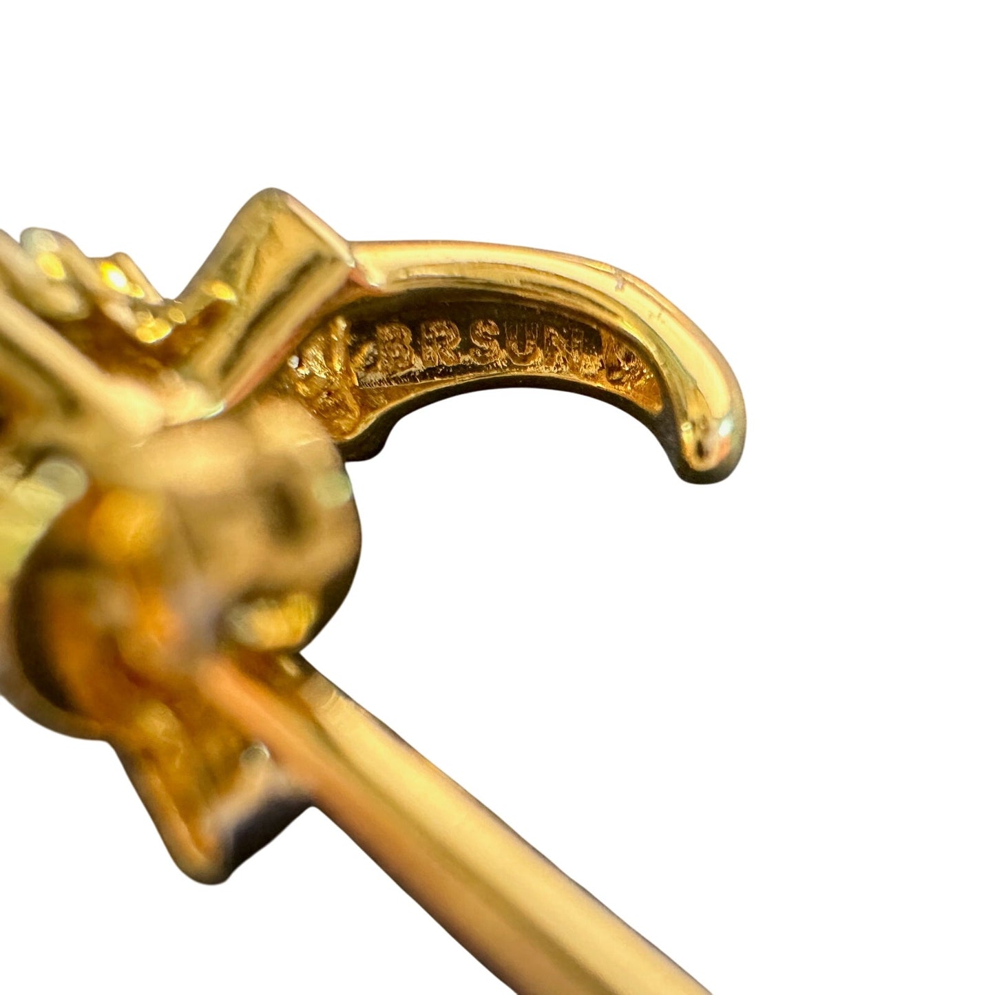 Diamond Accented Marquise Cluster Earrings 14kt Gold plate