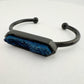 Black Ondine Blue Quartz Bangle Bracelet