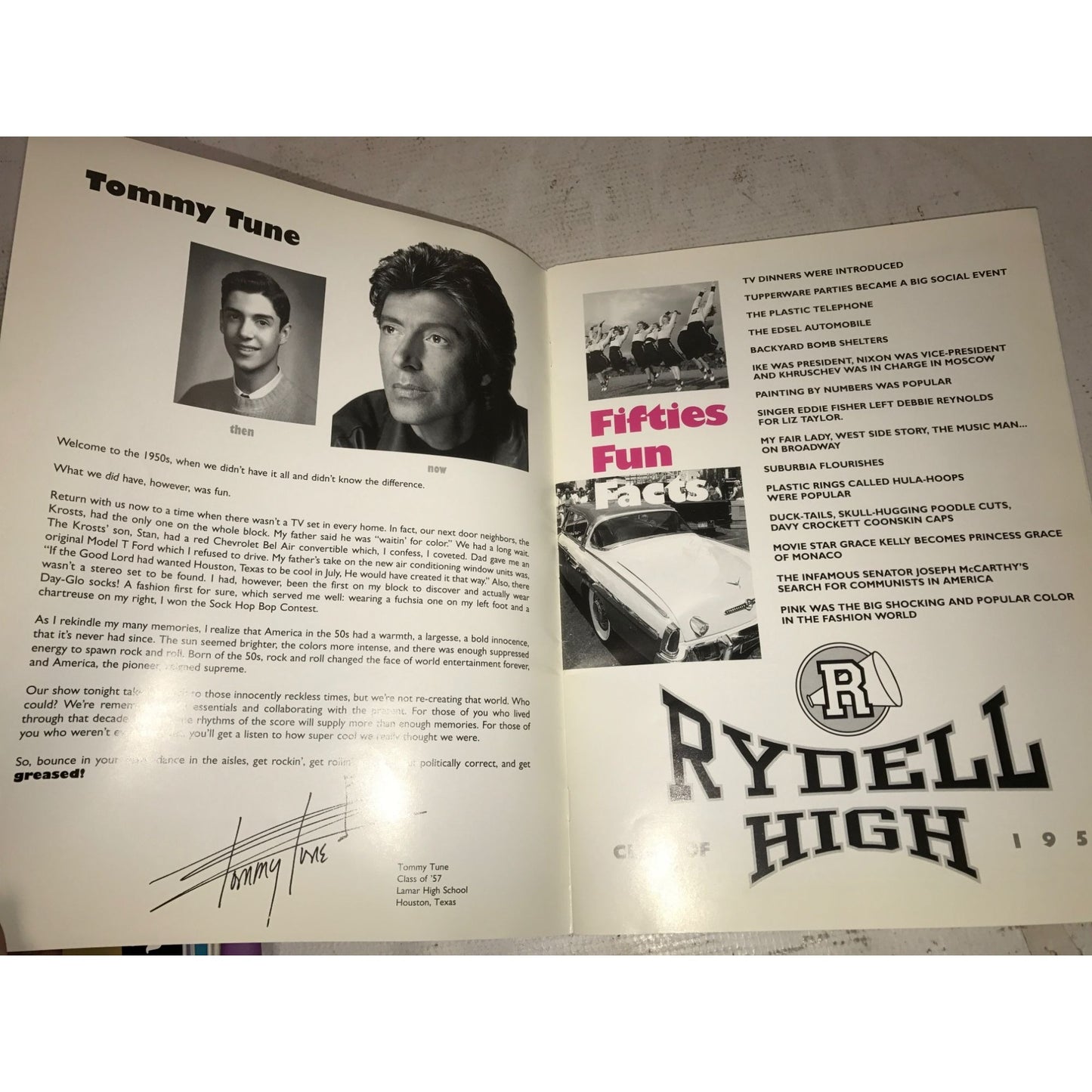 Vintage Theater Musical Program Souvenir - Grease