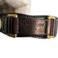 Yves Saint Laurent (YSL) Wide  Leather Cuff Bracelet w Large Buckle