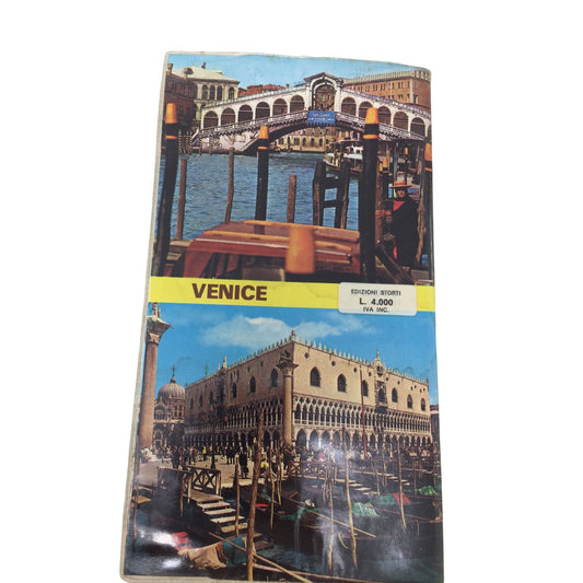 Venice, Complete Guide in Colour, English Edition, Storti 1978 Travel Guide Map