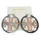 Tory Burch Miller Enamel Hoop Earrings Pink NWT