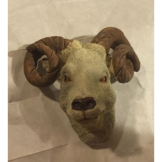 Vintage Ram Animal Head Refrigerator Magnet