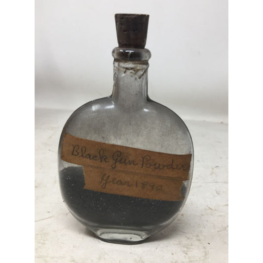 Vintage Bottle of Black Powder from 1890 (Read label)