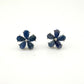 Natural Blue Sapphire Flower Earring - Sterling Silver  - Simply Beautiful!