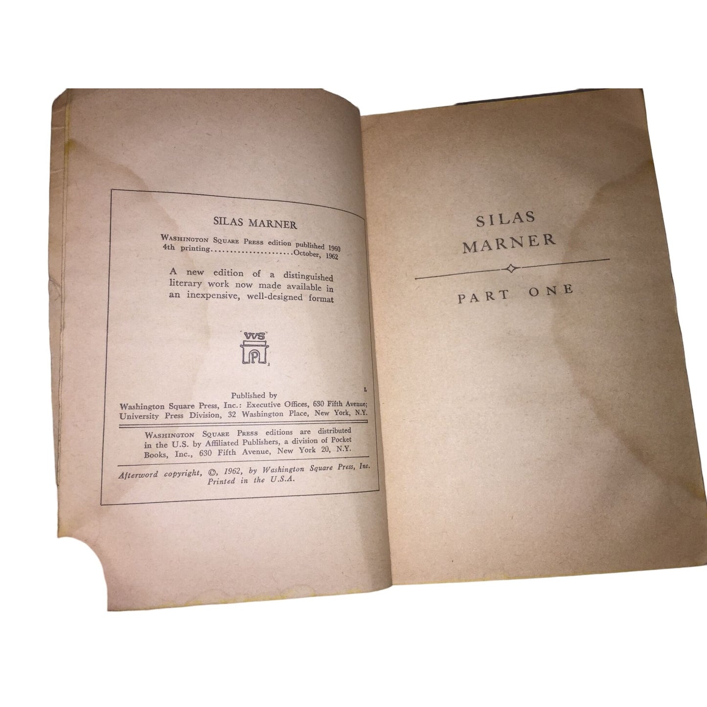 Silas Marner Paperback Book by George Eliot