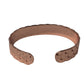 Unisex Copper Rose Gold Colored Cuff Bracelet/Healing Bangle