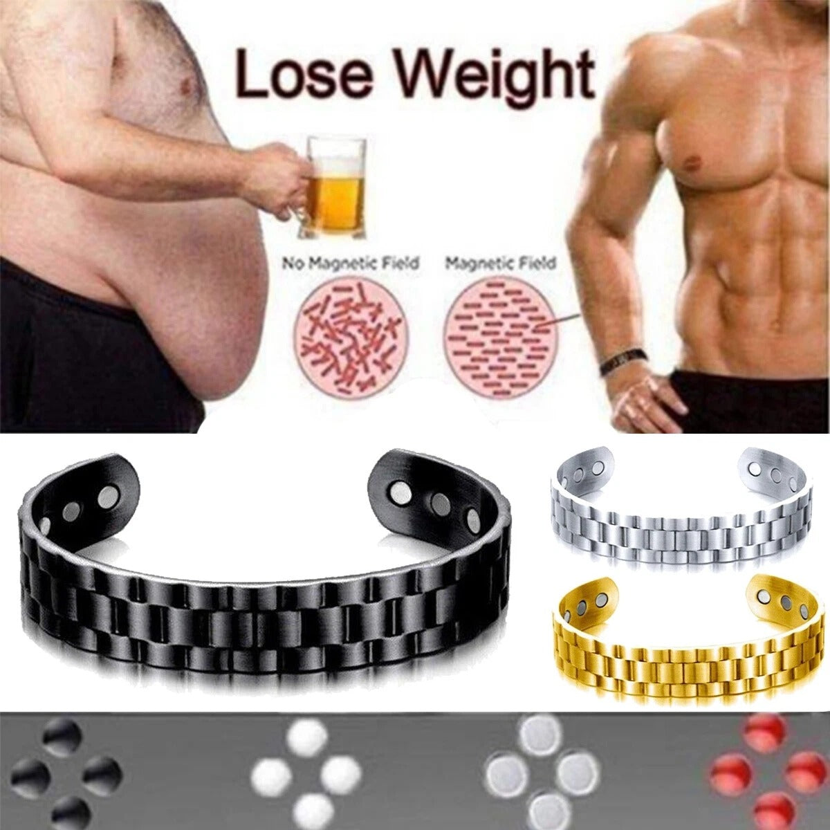 Unisex Copper Rose Gold Colored Cuff Bracelet/Healing Bangle