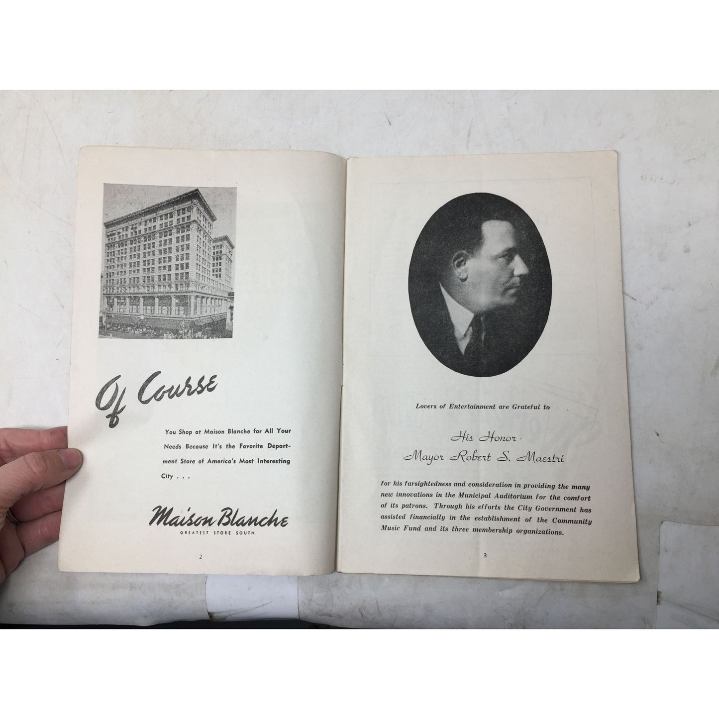 Concert program for a performance by Paul Draper and Larry Adler