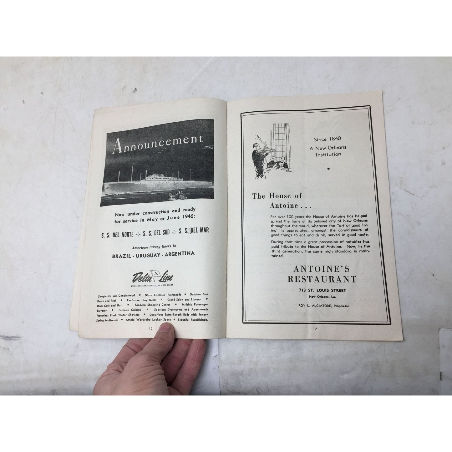 Concert program for a performance by Paul Draper and Larry Adler