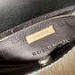 Burberry  Gray Nova Check Satchel/ Tote with Black Leather Buckled Handles