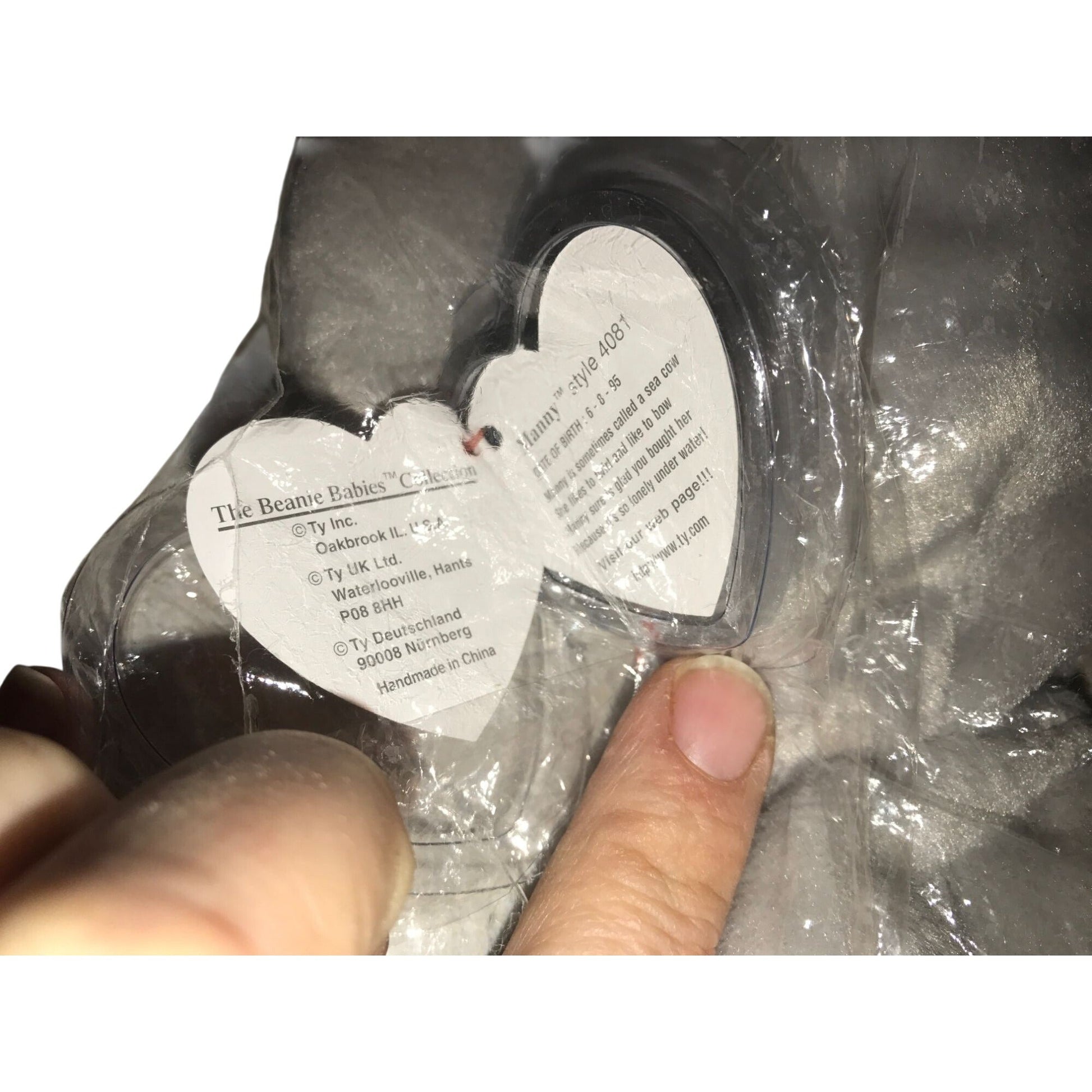 *New in package* Manny the Manatee Beanie Baby TY Beanie Baby  A+ Stuff Plush Toys / Stuffed Animals