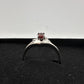 Beautiful Natural Garnet Ring Size 7.25 in .925 Sterling Silver