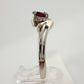 Beautiful Natural Garnet Ring Size 7.25 in .925 Sterling Silver