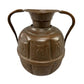 Antique Engraved Copper Jug Pitcher With Two Handles
