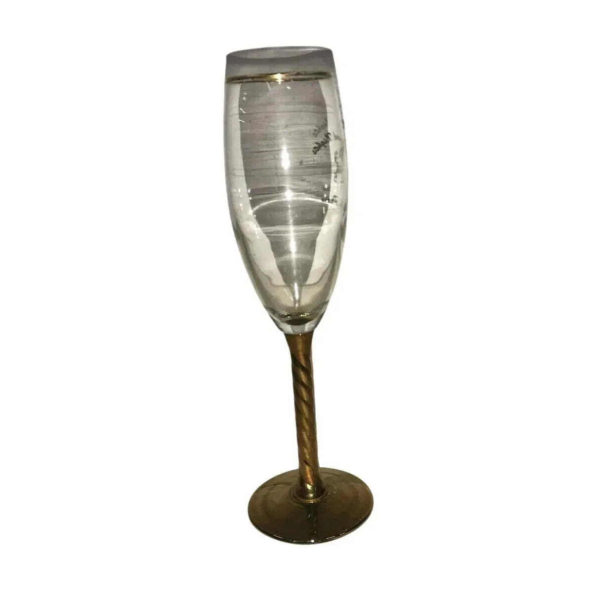 HOLLYWOOD NIGHTS Jr/Sr Prom Stemmed Wineglass Souvenir - 1998 Unbranded