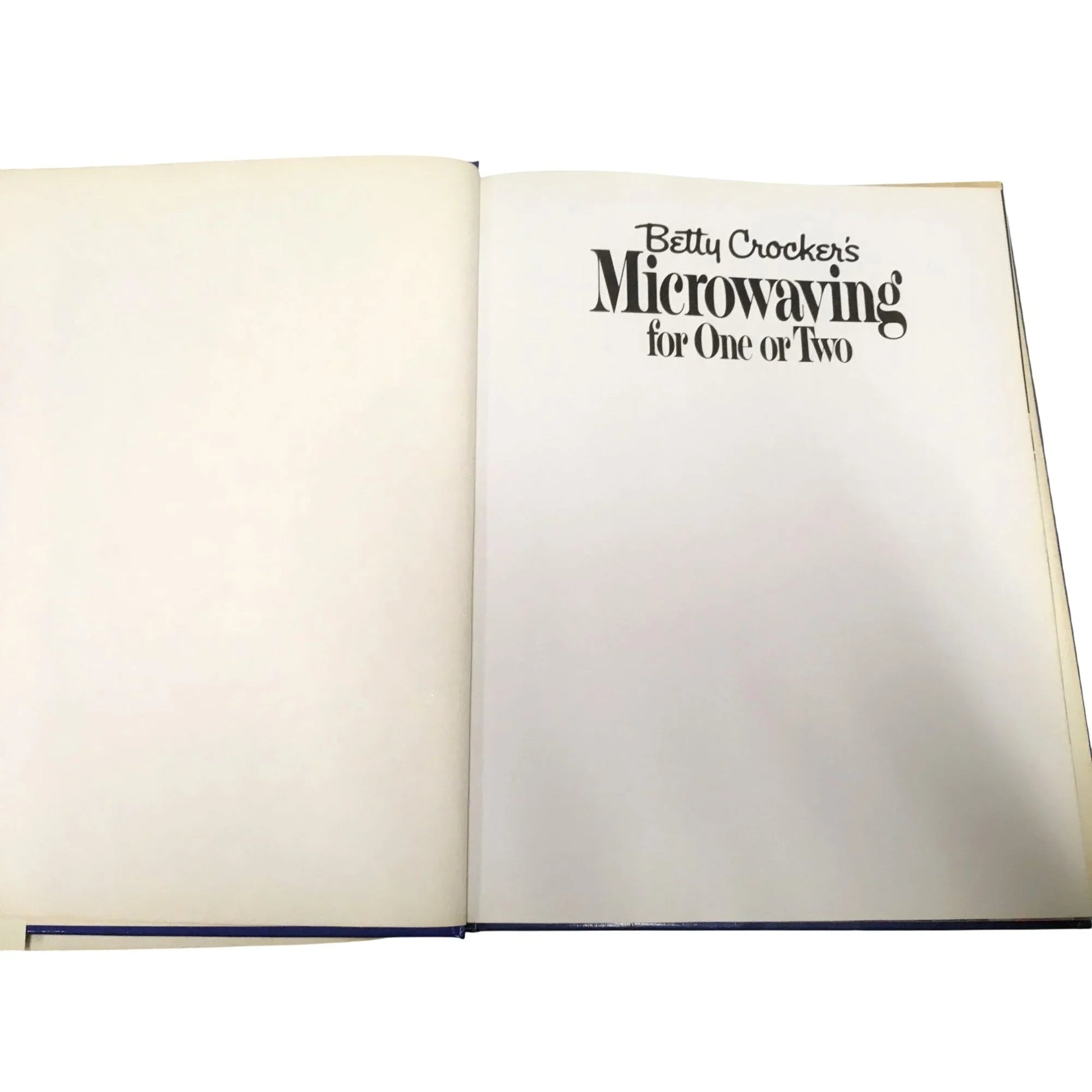 Vintage 1985 Betty Crocker‘s Microwaving For One or Two Book - A+ Stuff