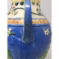 Vintage Hand-painted Japanese Majolica-style Double-handled Porcelain Urn Vase unbranded  A+ Stuff Vase or Holder